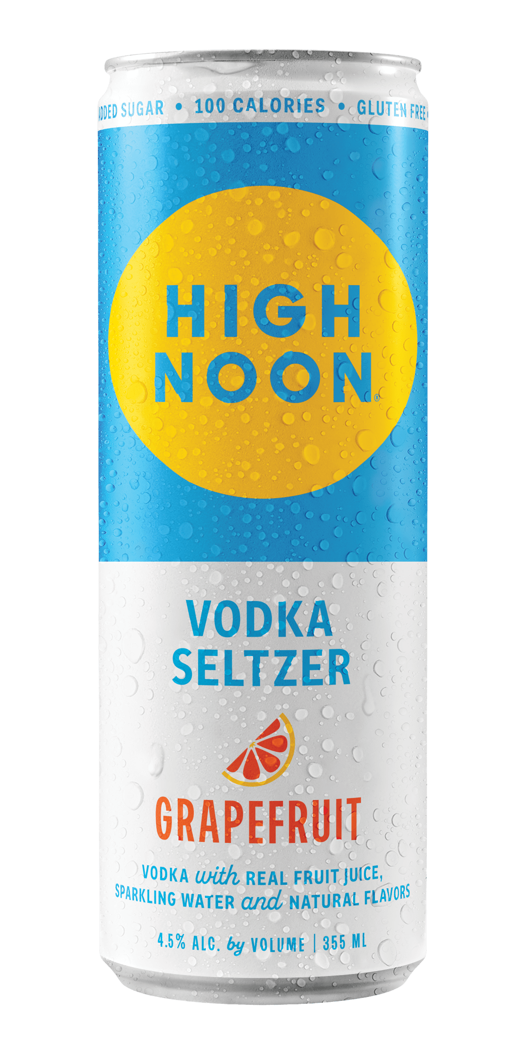 High Noon Grapefruit Vodka Hard Seltzer Single Serve 355ml Can