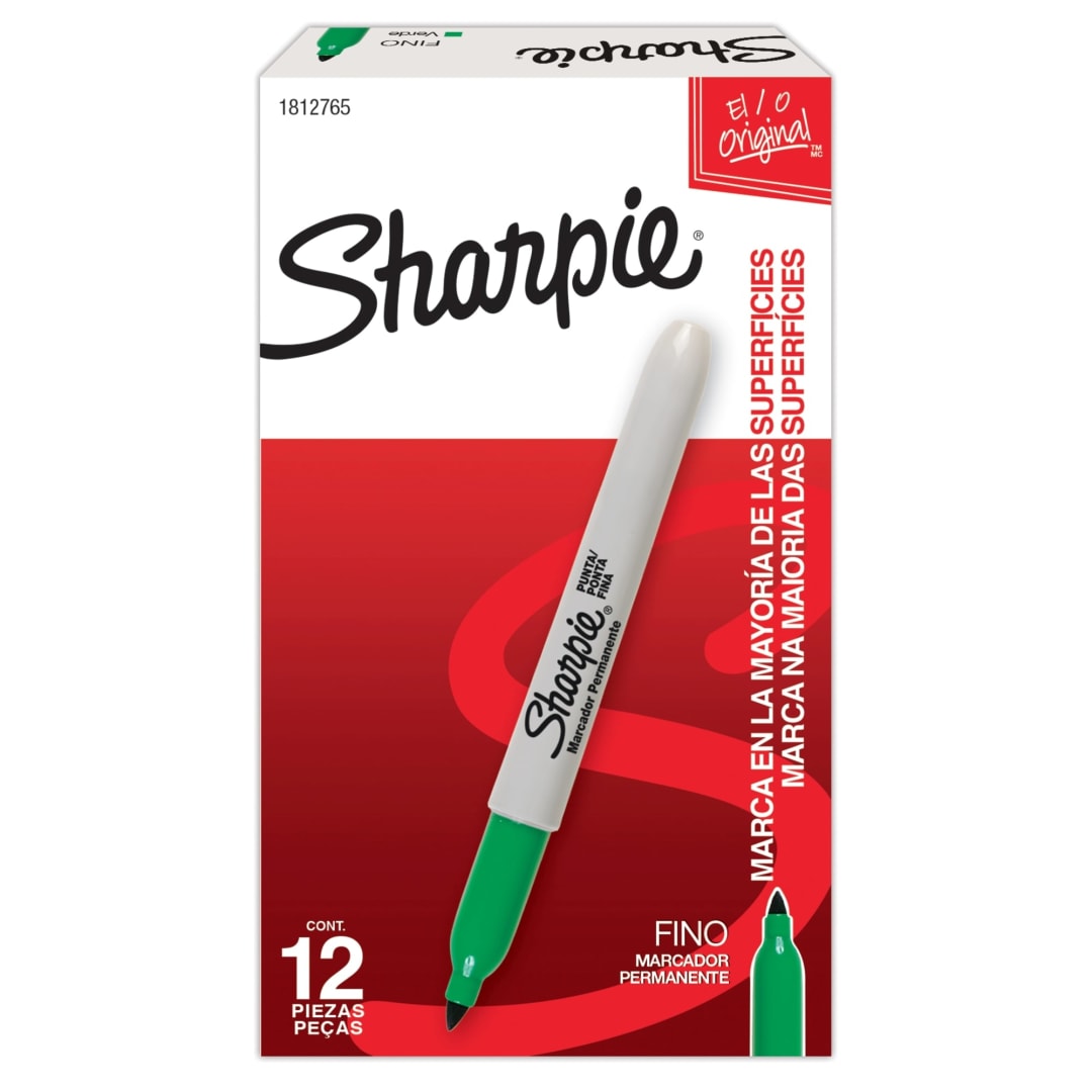 LA PM SHARPIE FINE GREEN OS 12