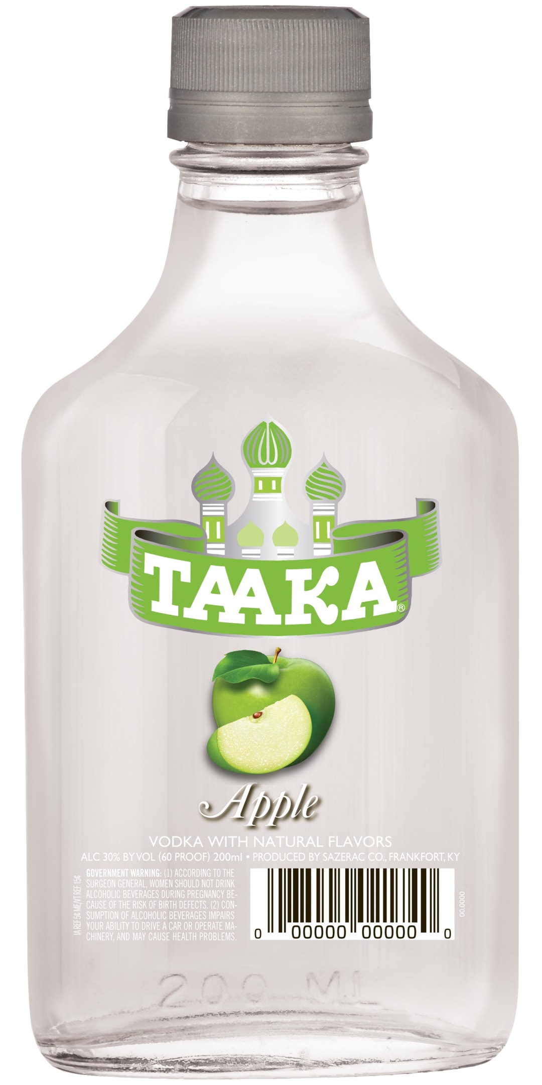Taaka Apple Vodka 200ml Plastic Bottle 60 Proof