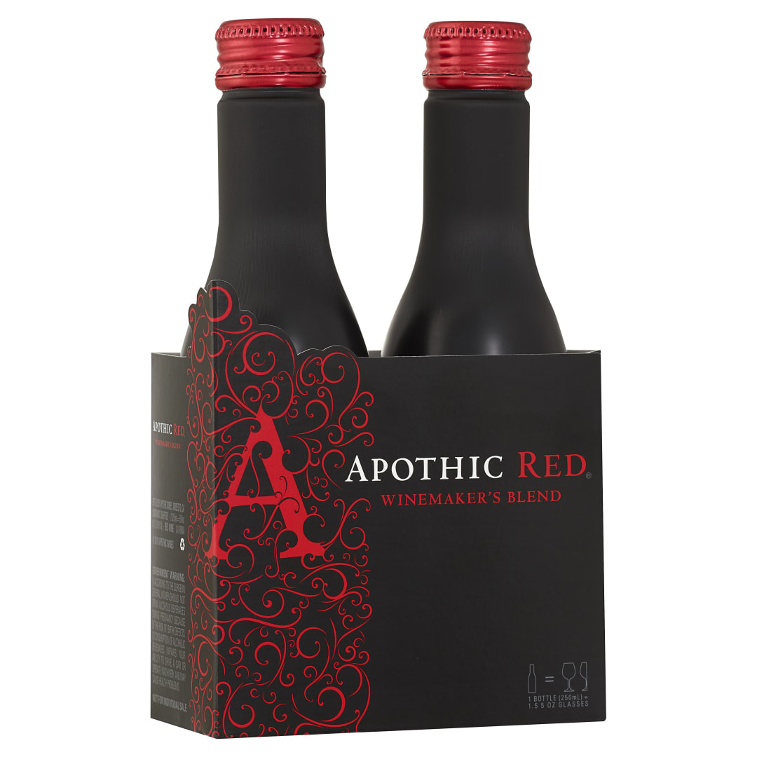 Apothic Red Wine Red Blend 2 pack of 250ml Aluminum Bottles