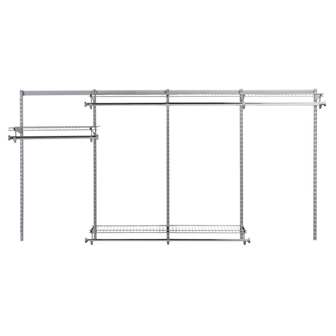 Rubbermaid Configurations 4-8 foot Closet Kit - Titanium