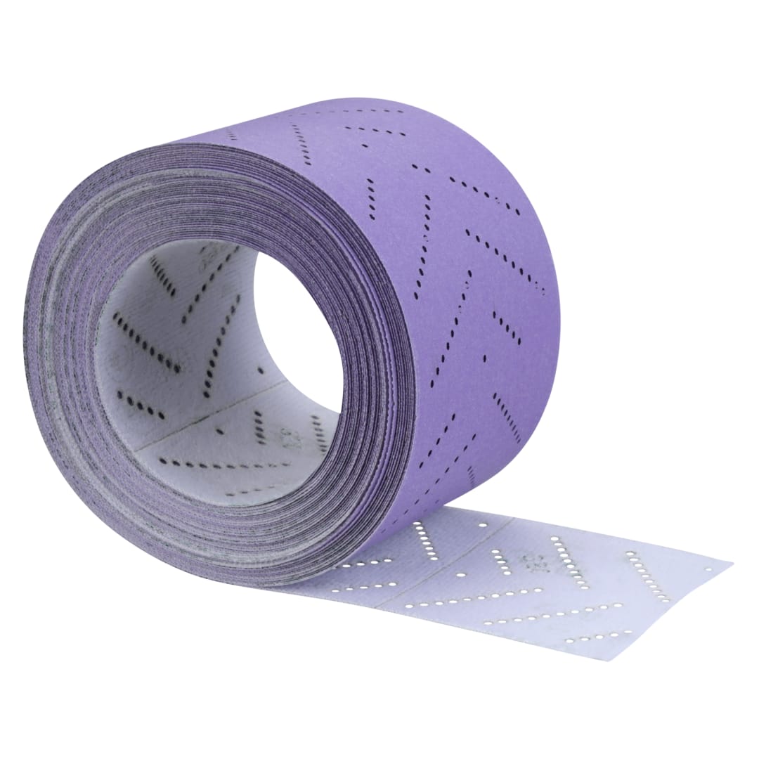 3M™ Cubitron™ II Hookit™ Brúsny hárok na čisté brúsenie na rolke 737U, 80 mm × 12 m, viacotvorový, 320+, 31489