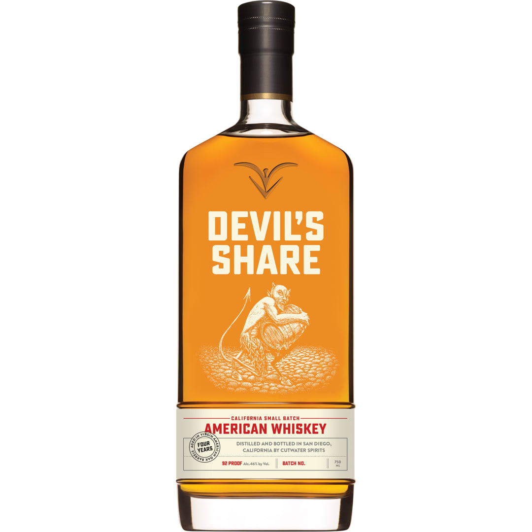 Cutwater Spirits Devil's Share American Whiskey, 750ml Bottle
