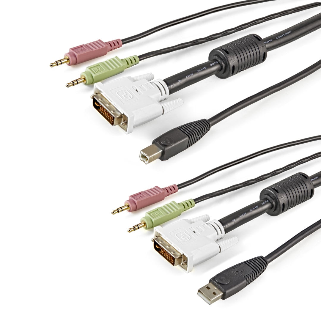6 ft DVI USB Audio KVM Switch Cable