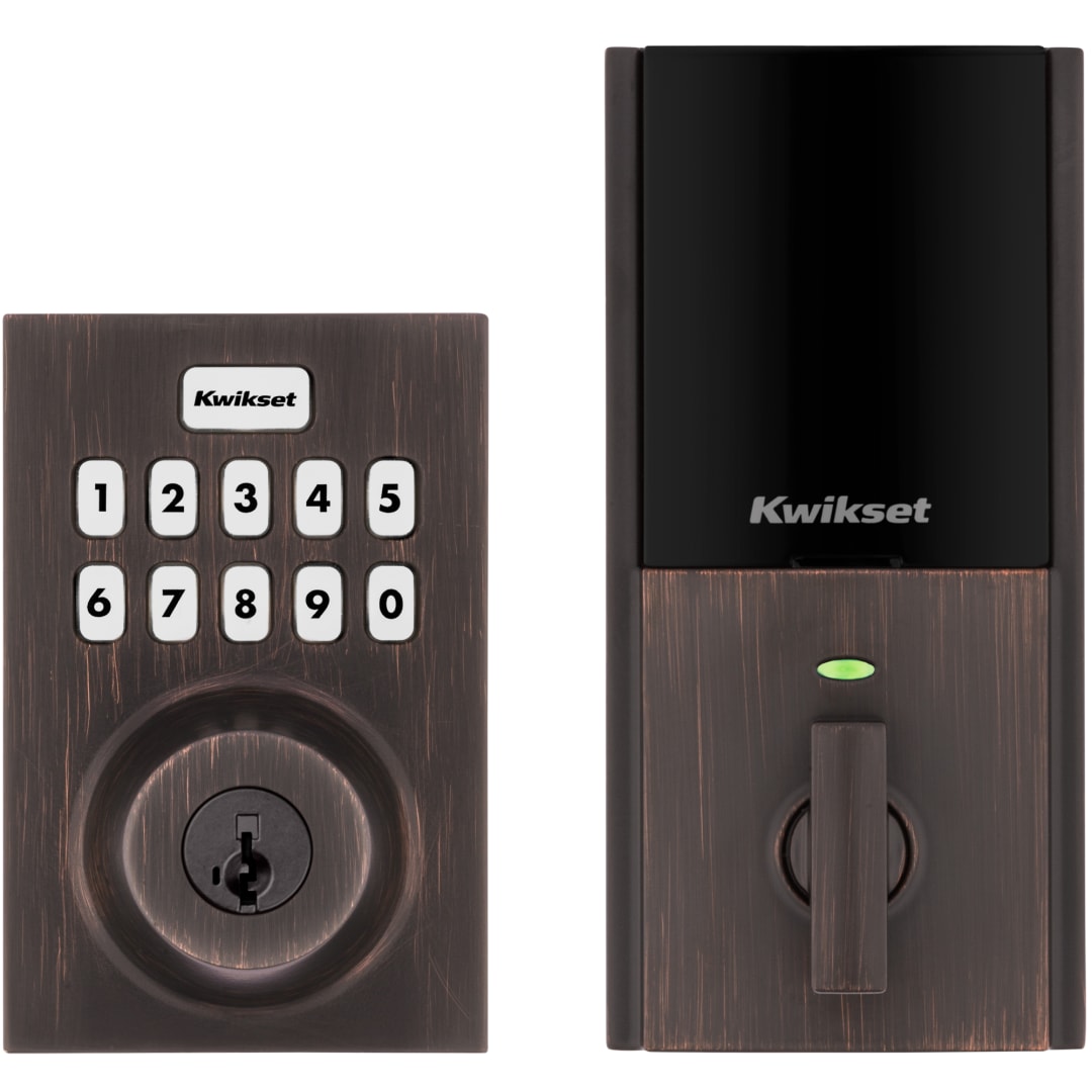 Home Connect 620 Keypad Connected Smart Lock with Z-Wave Technology featuring SmartKey Security™ in Venetian Bronze