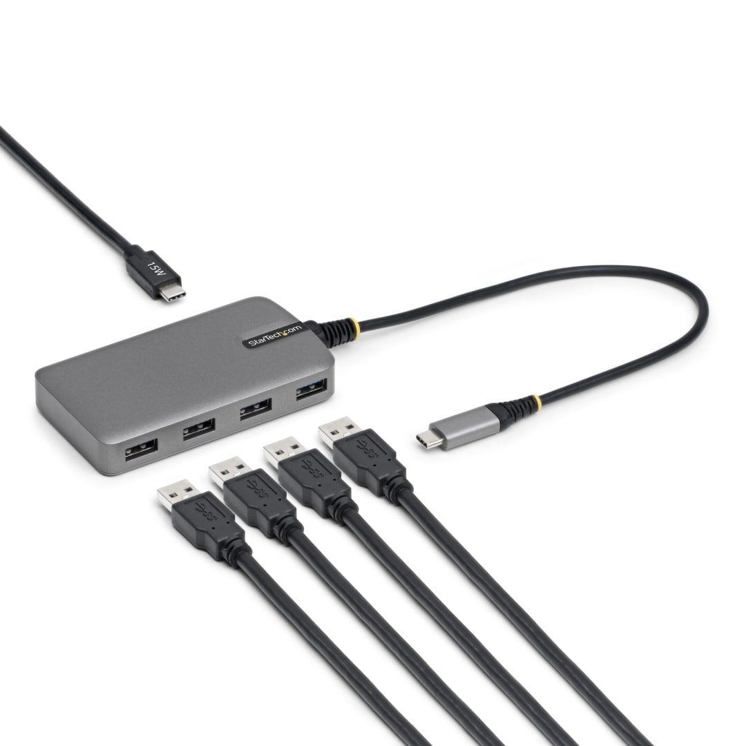 4-Port USB-C Hub - 5Gbps - Bus Powered - USB C to 4x USB-A H