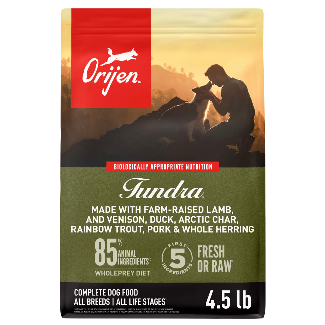 ORIJEN Grain Free Poultry Free High Protein Dry Dog Food Tundra Recipe