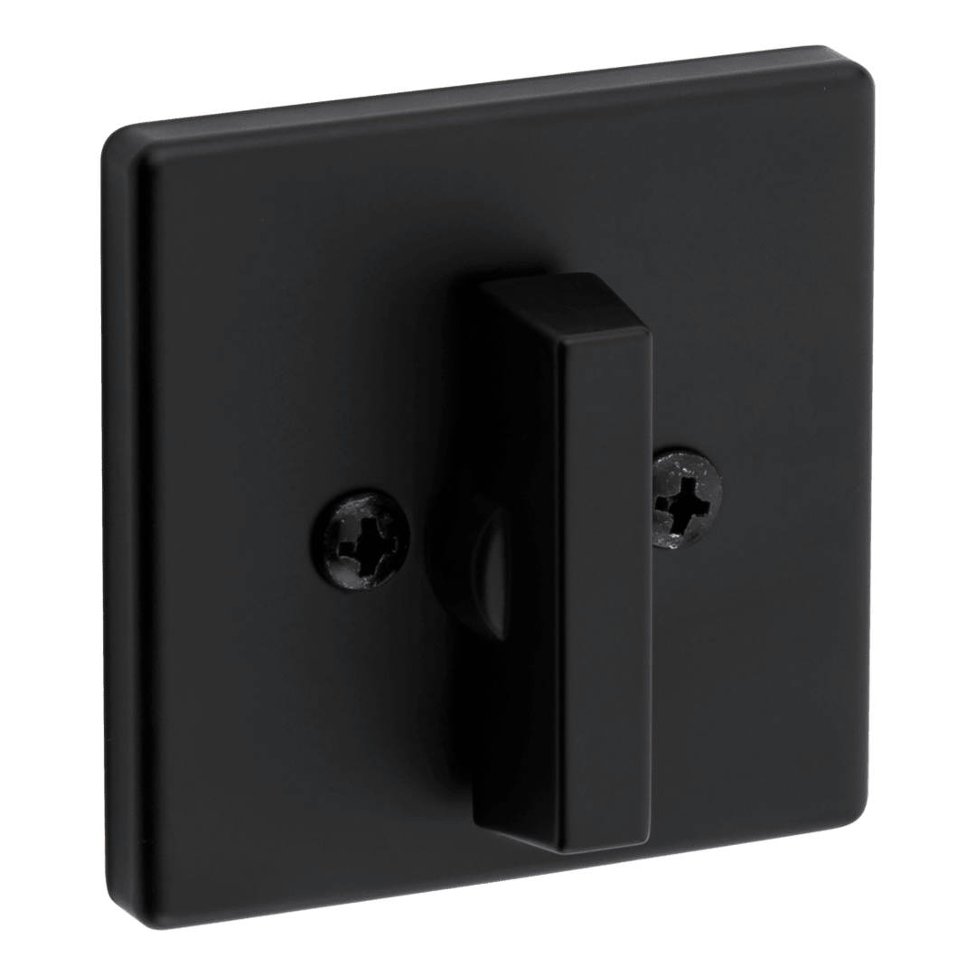 663 Unkeyed Square Deadbolt in Matte Black
