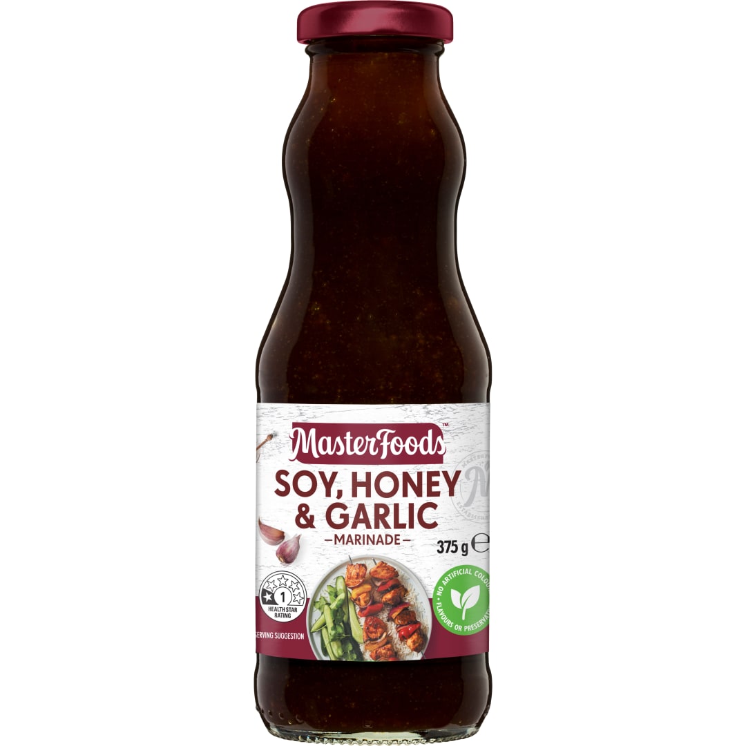 MASTERFOODS Marinade Soy, Honey & Garlic 375g Bottle