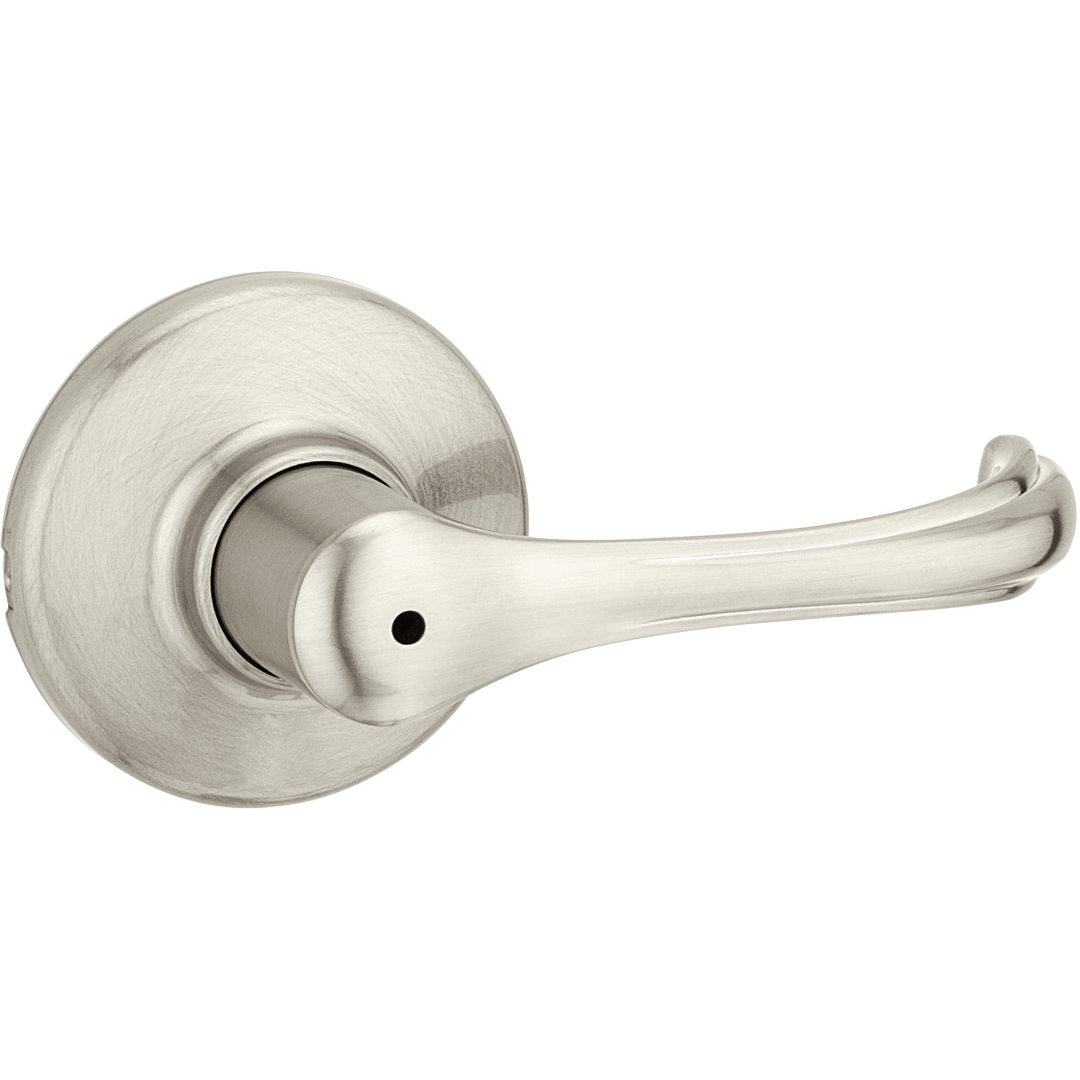 Dorain Bed/Bath Door Lever in Satin Nickel