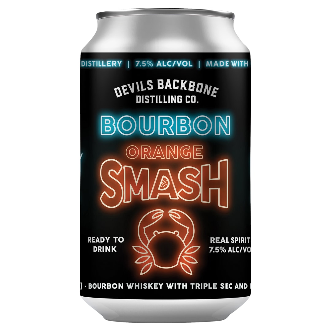 Devils Backbone Distilling Company Bourbon Orange Smash, 12oz Can