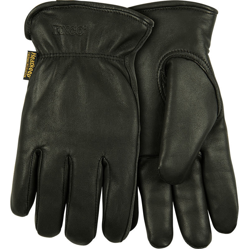 Lined Black Grain Goatskin Driver