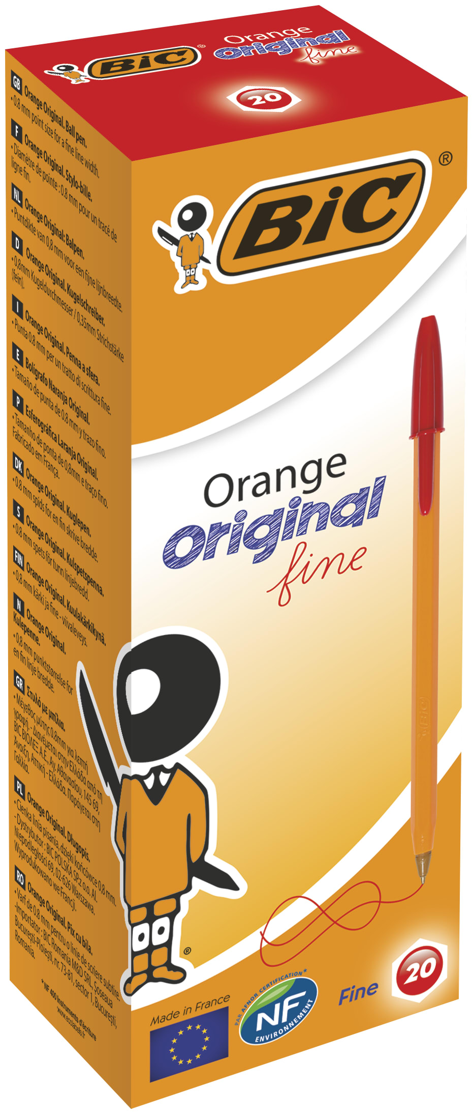 ORANGE FINE BOX 20 RED EU