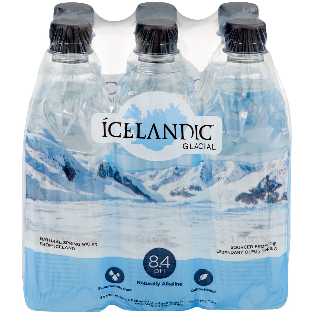 Ícelandic™ Glacial Natural Spring Water, 6 Pack 16.9 fl. oz. Bottles