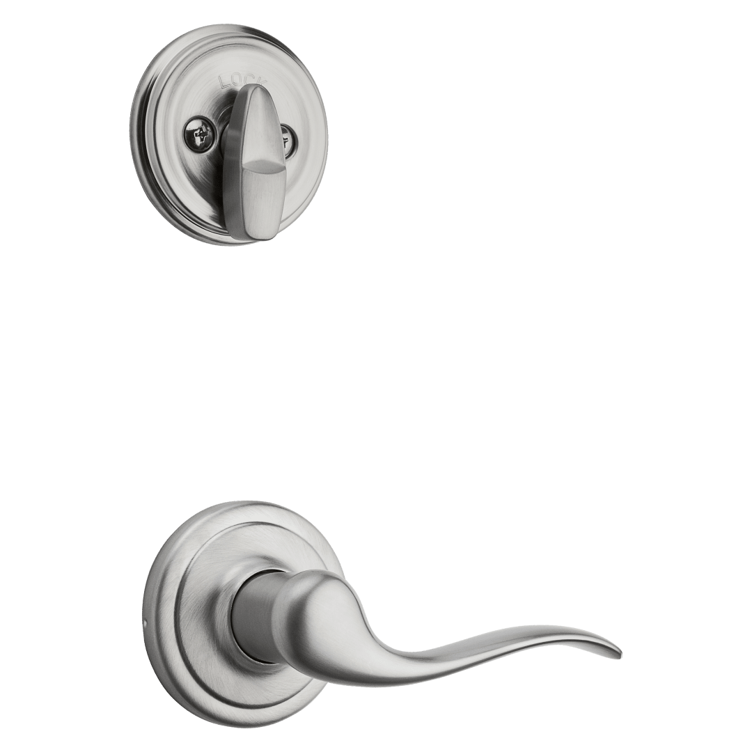 966 Single Cylinder Interior Pack w/ Left-Handed Tustin Lever Handlesets in Satin Chrome