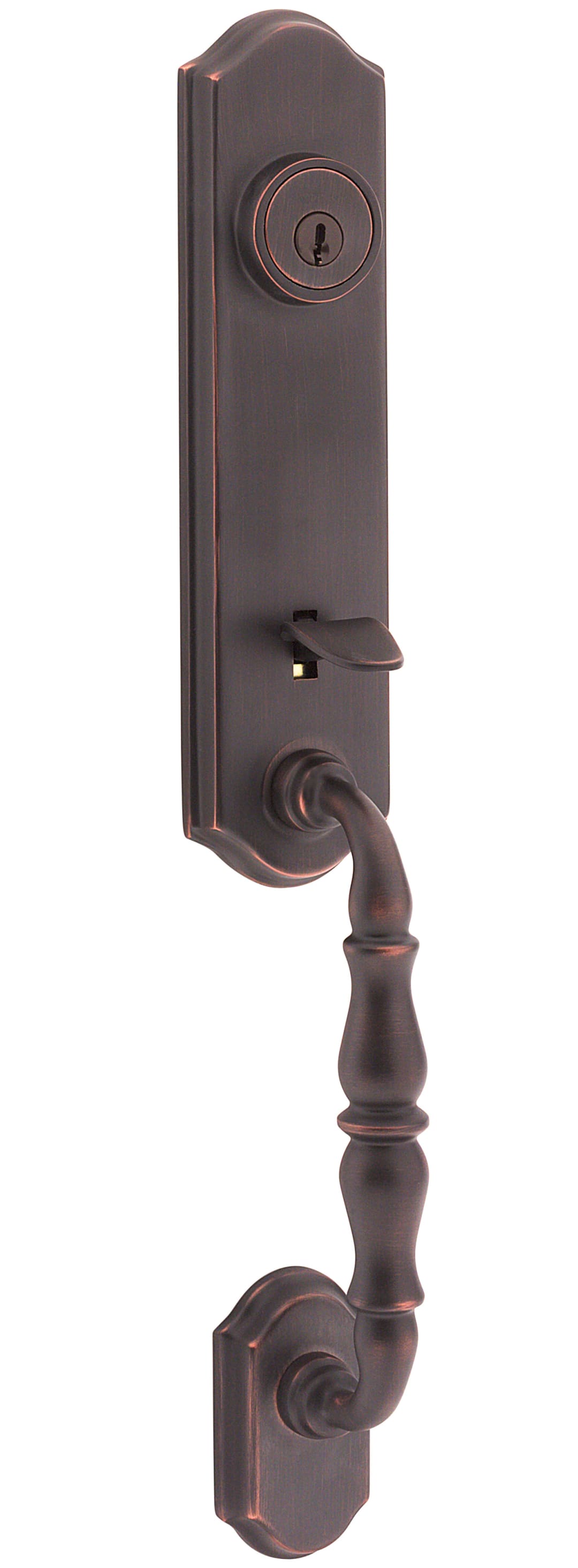 Amherst Double Cylinder Exterior Only Handleset in Venetian Bronze