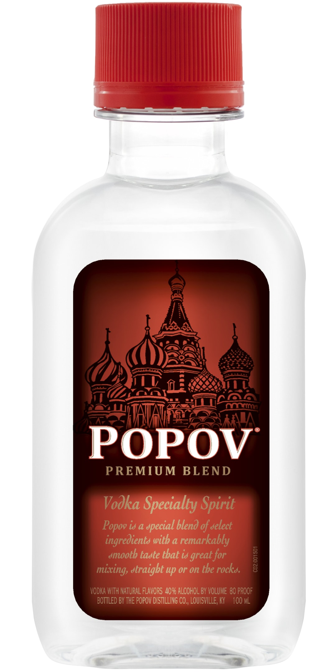 Popov Vodka 100ml 80 Proof