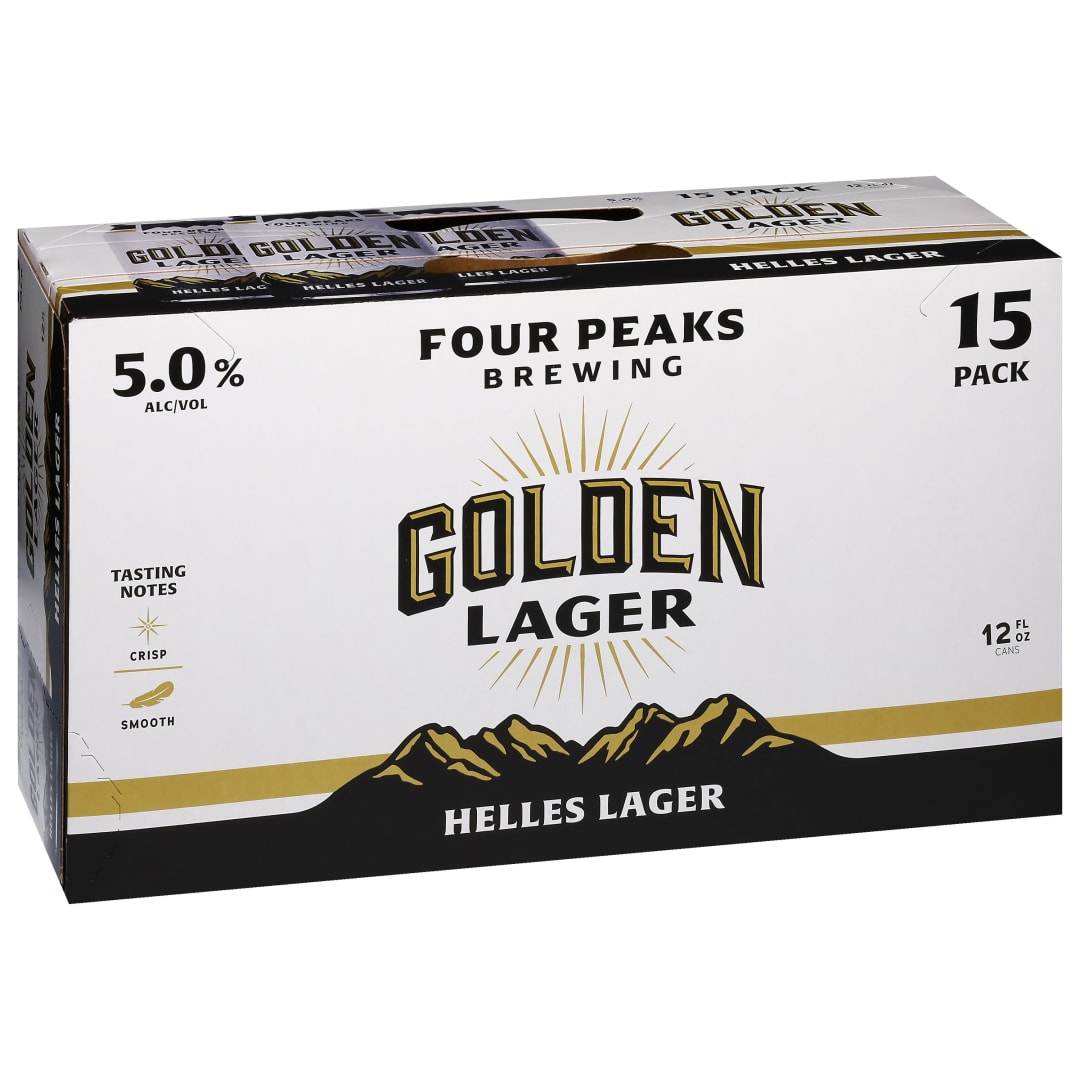 Four Peaks Brewing Golden Lager Beer 15 - 12 fl oz Cans