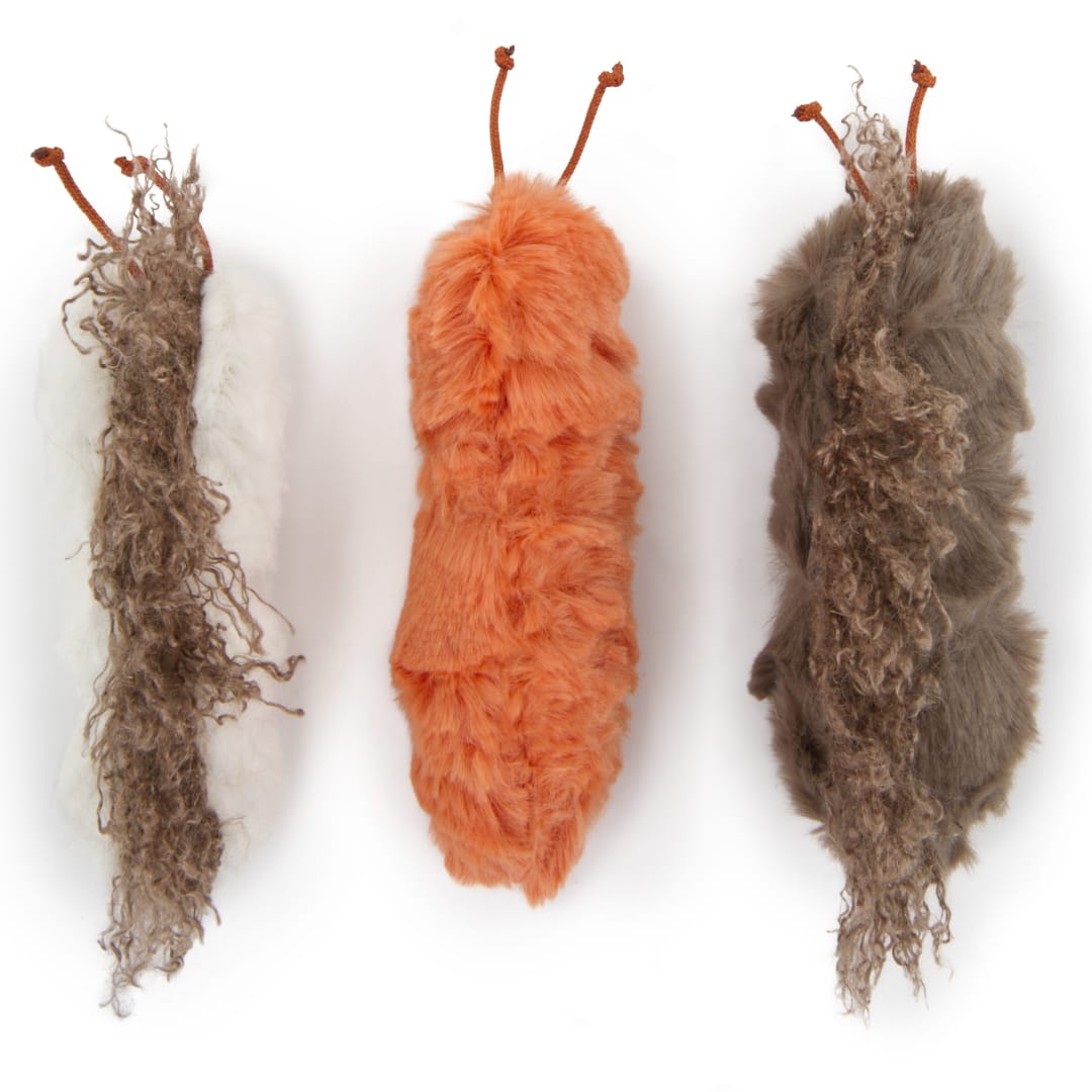 Petlinks Catnip Caterpillars (Set of 3) Crinkle and Catnip Cat Toys