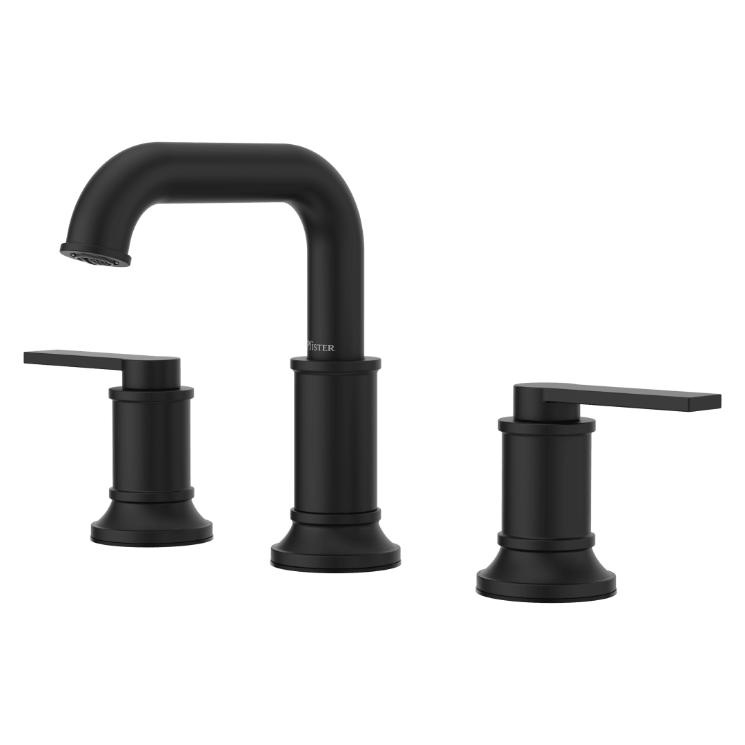 Maritime 8"-20" Widespread Faucet in Matte Black