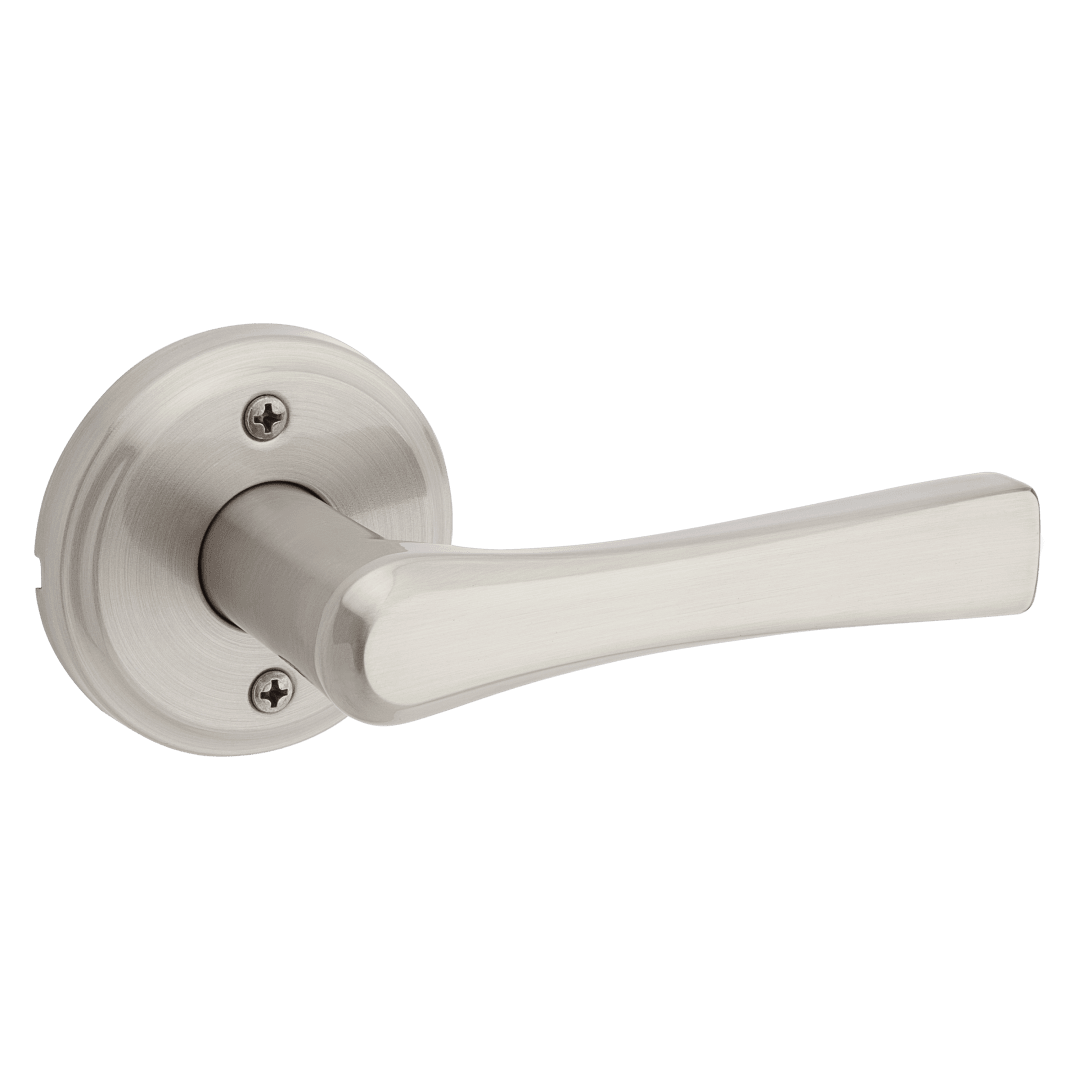 Weiser Katella Round Rose Passage Lever in Satin Nickel