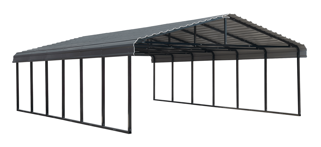 Arrow Galvanized Steel Carport, 20x29x7