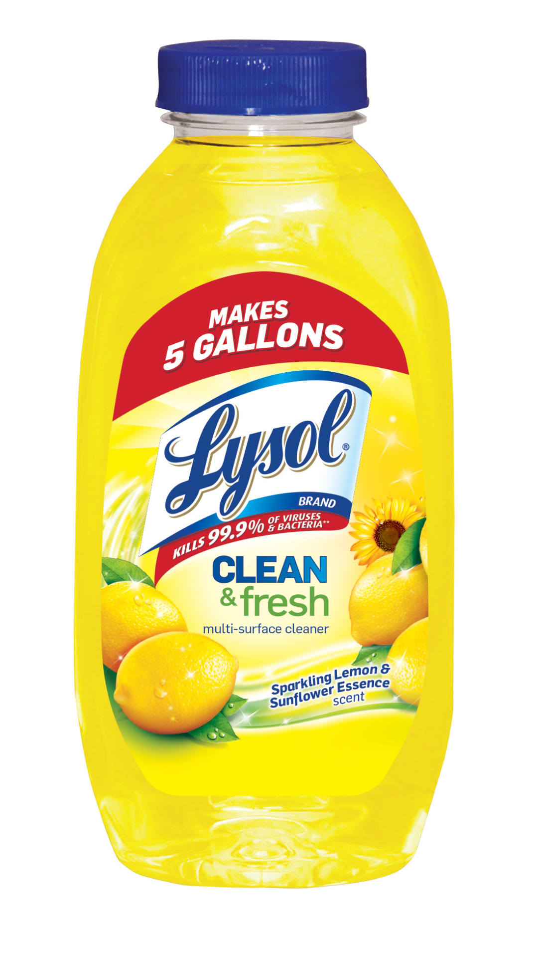 LYSOL® Clean & Fresh Multi-Surface Cleaner - Pourable Sparkling Lemon & Sunflower 20/10.75 oz.