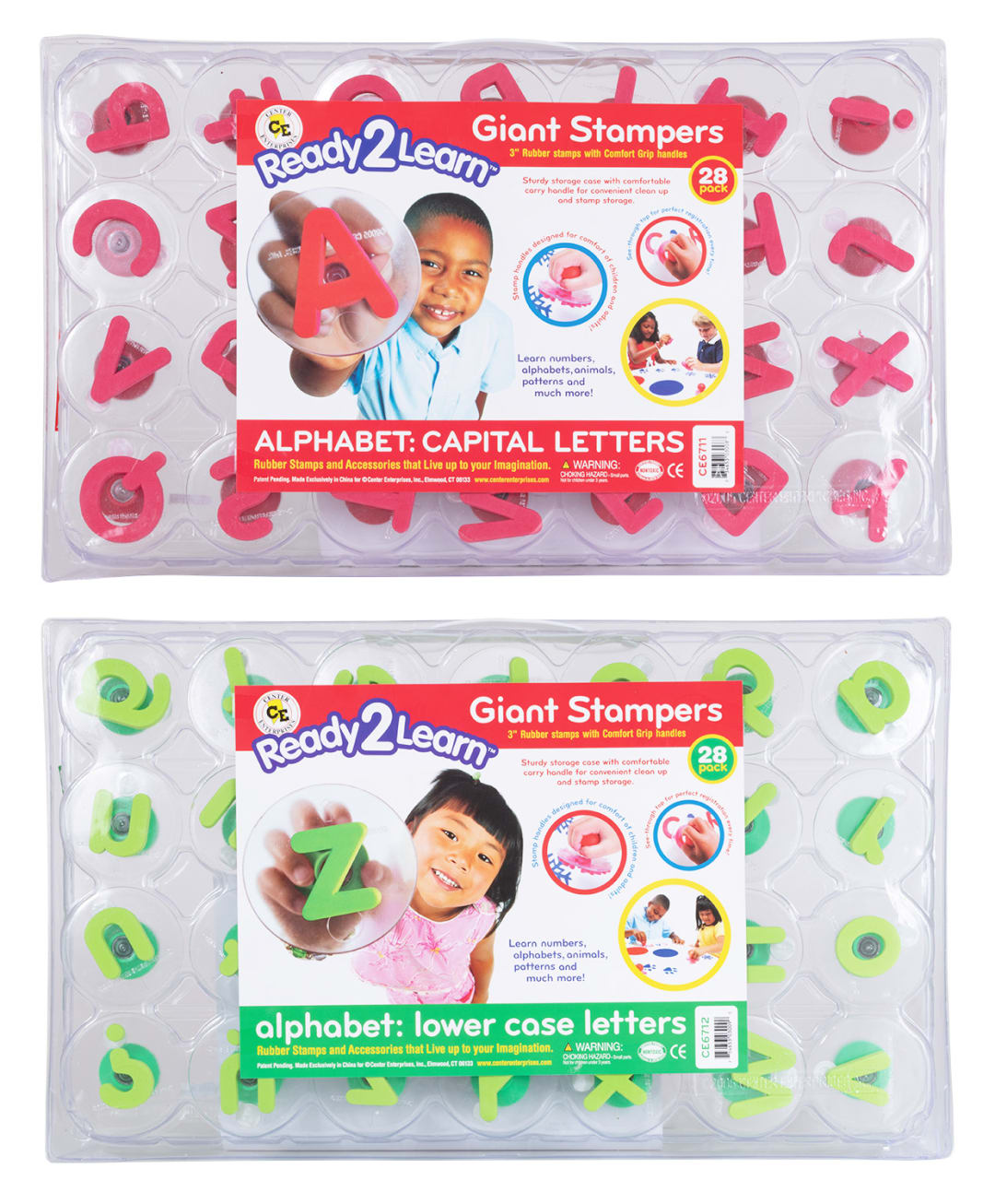 Giant Stampers - Alphabet - Uppercase & Lowercase - Set of 56