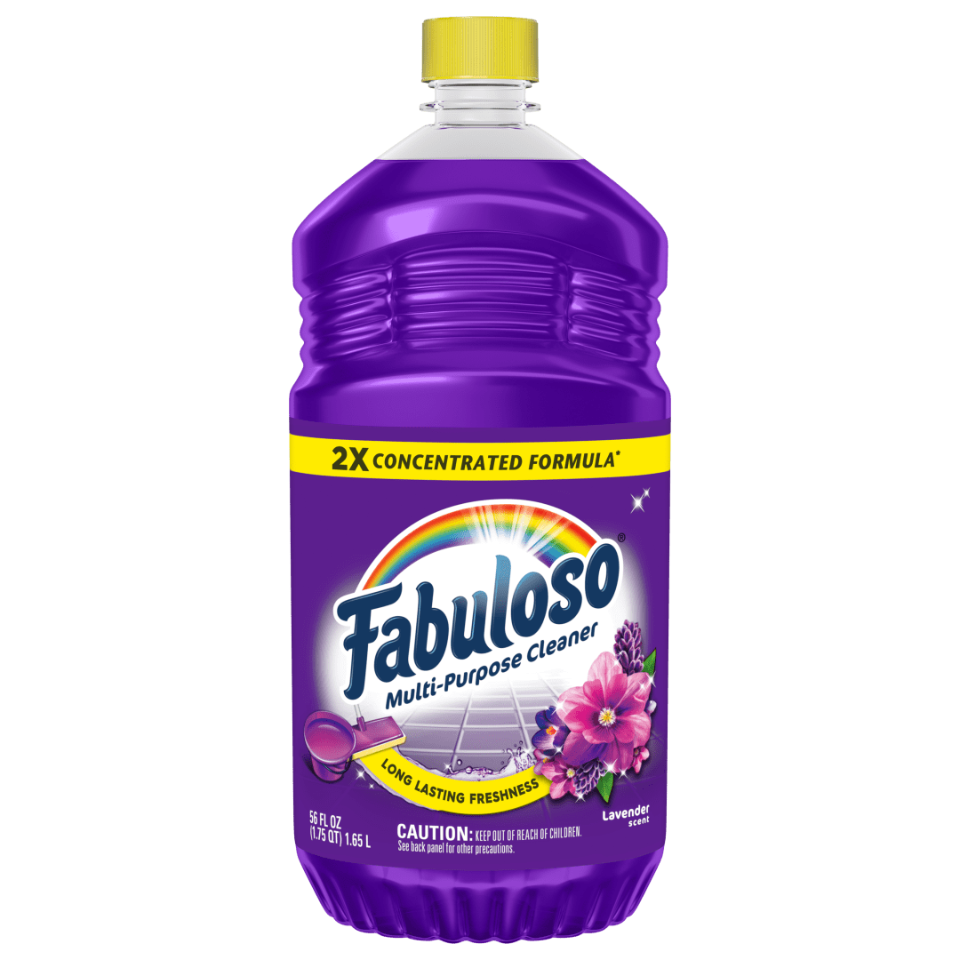 Fabuloso 2X Multi-Purpose Cleaner, No Rinse Floor Cleaner, Long-Lasting Freshness, Lavender Scent, 56 fl oz