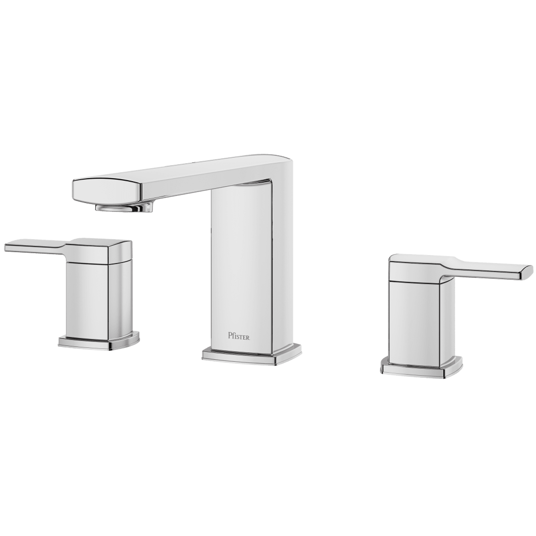 Deckard 2-Handle Roman Tub Trim in Polished Chrome