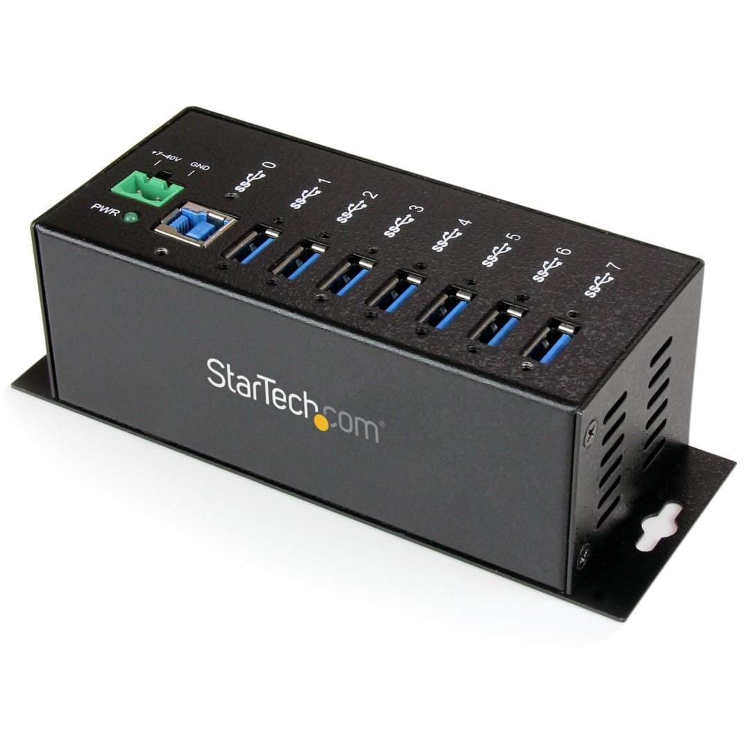 7 Port Din Rail Mountable SuperSpeed USB 3 Hub