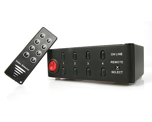 4/ port VGA Video Selector Switch with Remote
