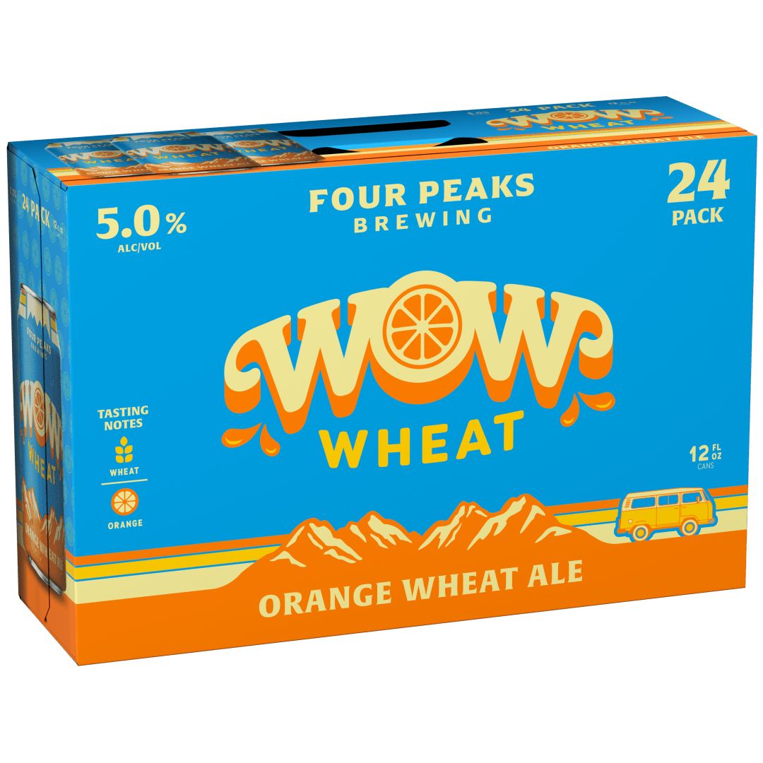 Four Peaks Wow Orange Wheat Ale Beer 24 Pack, 12 fl oz Can