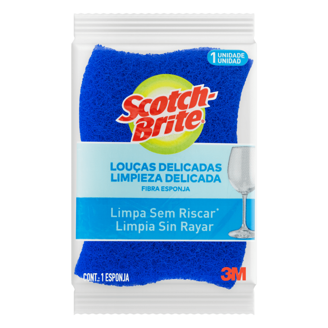 Esponja Não Risca Scotch-Brite®, Azul, Unitária