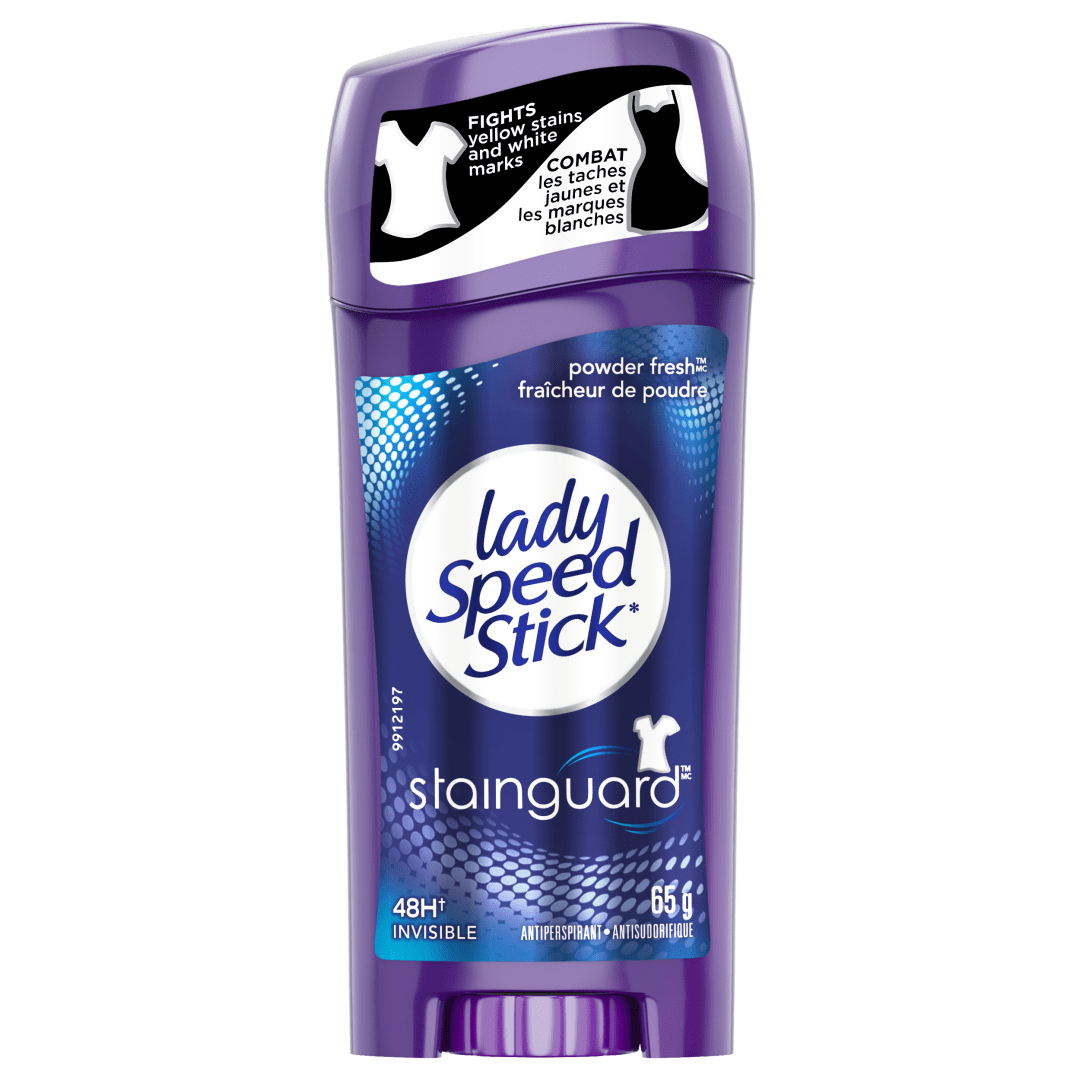 Lady Speed Stick Stainguard Antiperspirant Deodorant, Powder Fresh, 65g