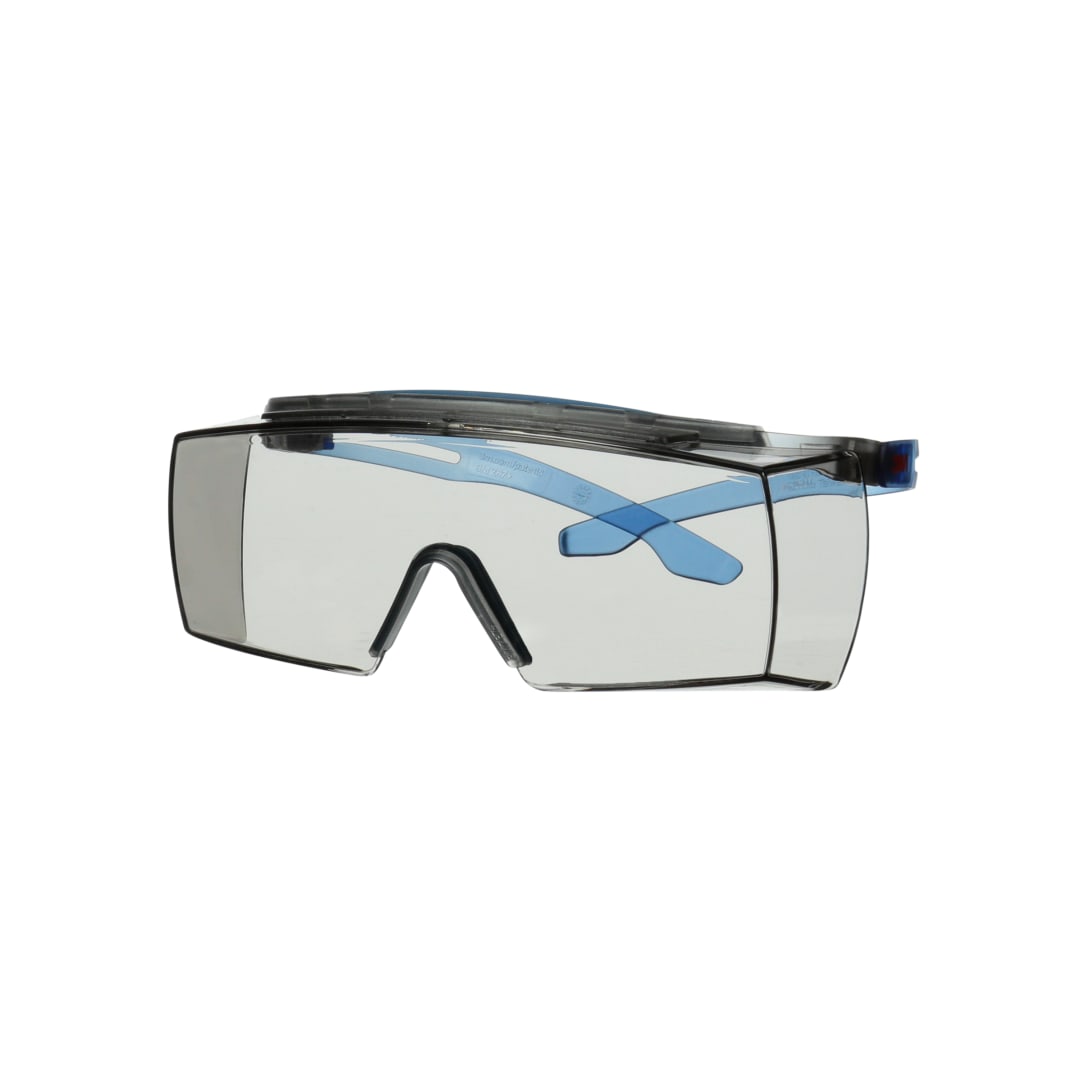 3M™ SecureFit™ 3700 Gözlük Üstü Gözlükler, Mavi Saplar, Kaş Koruyucu, Scotchgard™ Buğu Önleyici (K ve N), I/O Açık Gri Lens, SF3707XSGAF-BLU-EU, 20/Kutu