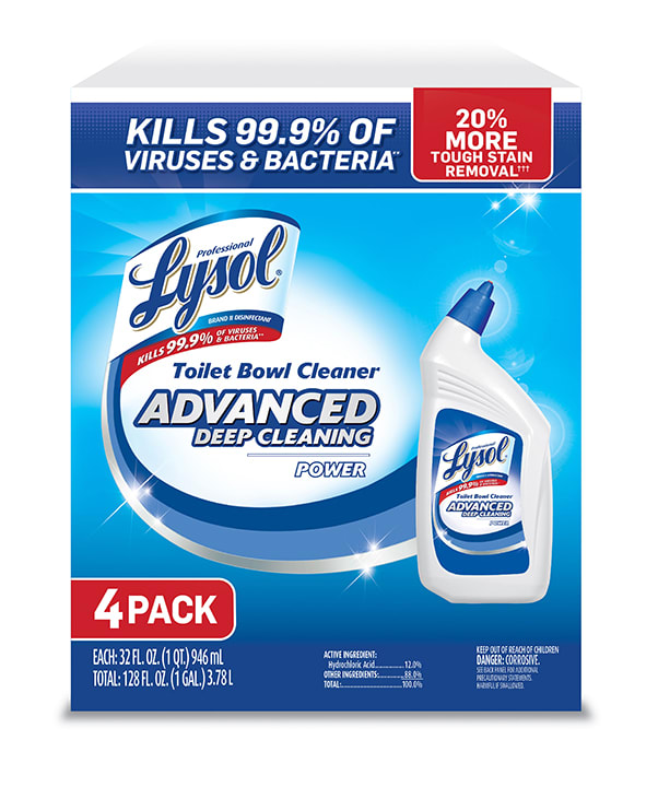 LYSOL Advanced Toilet Bowl Cleaner 32 oz. 4pk. 132 ct. - COSTCO