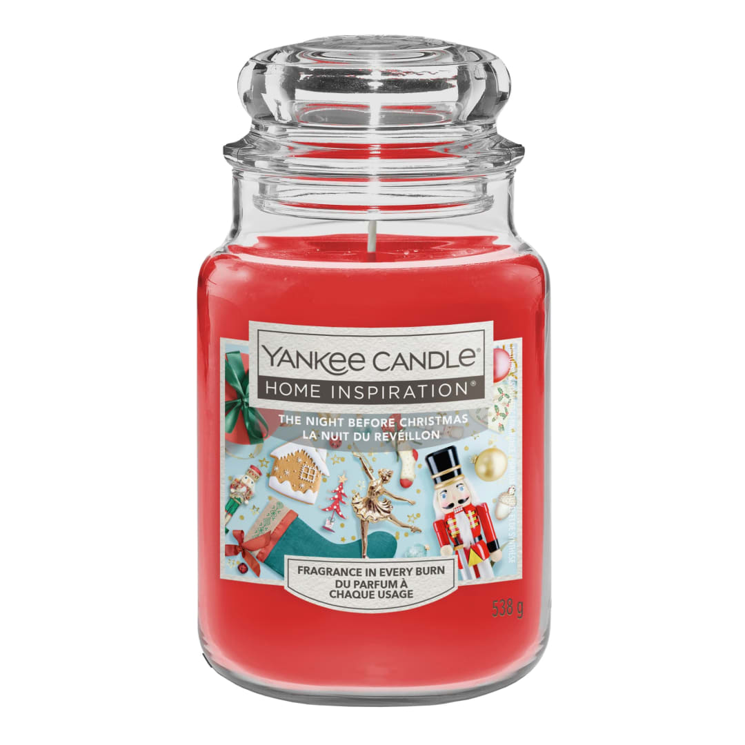 Yankee Candle® Home Inspiration Scented Candle | The Night Before Christmas Large Jar Candle | Long Burning Candles: Up to 125 Hours | Perfect Gifts for Women