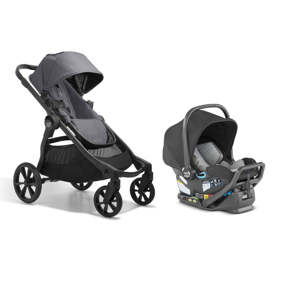 Baby Jogger® City Select® 2 Single-to-Double Modular Travel System, Radiant Slate