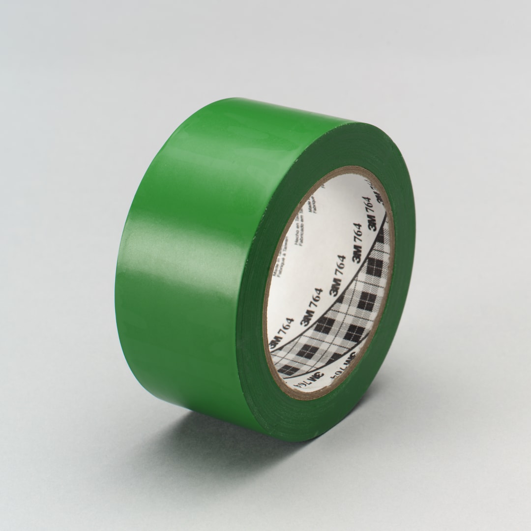 3M™ Genel Amaçlı Vinil Bant 764, Yeşil, 1245 mm x 33 m, 0.13 mm