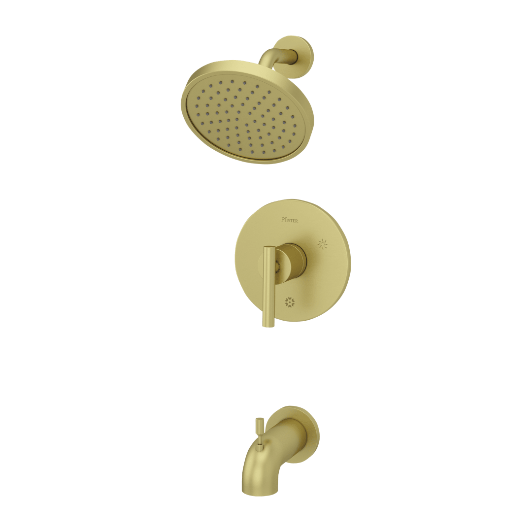 Contempra 1-Handle Tub & Shower Trim in Brushed Gold