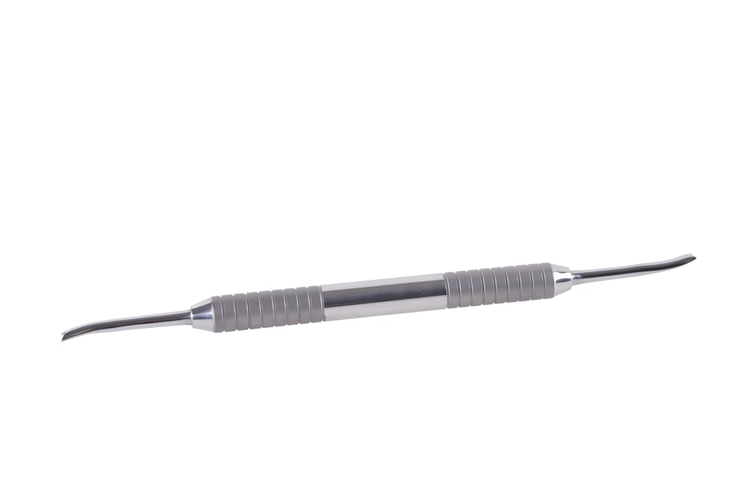 KRUUSE Dental Curved Deciduous Elevator, Large (3.7mm x 17cm)