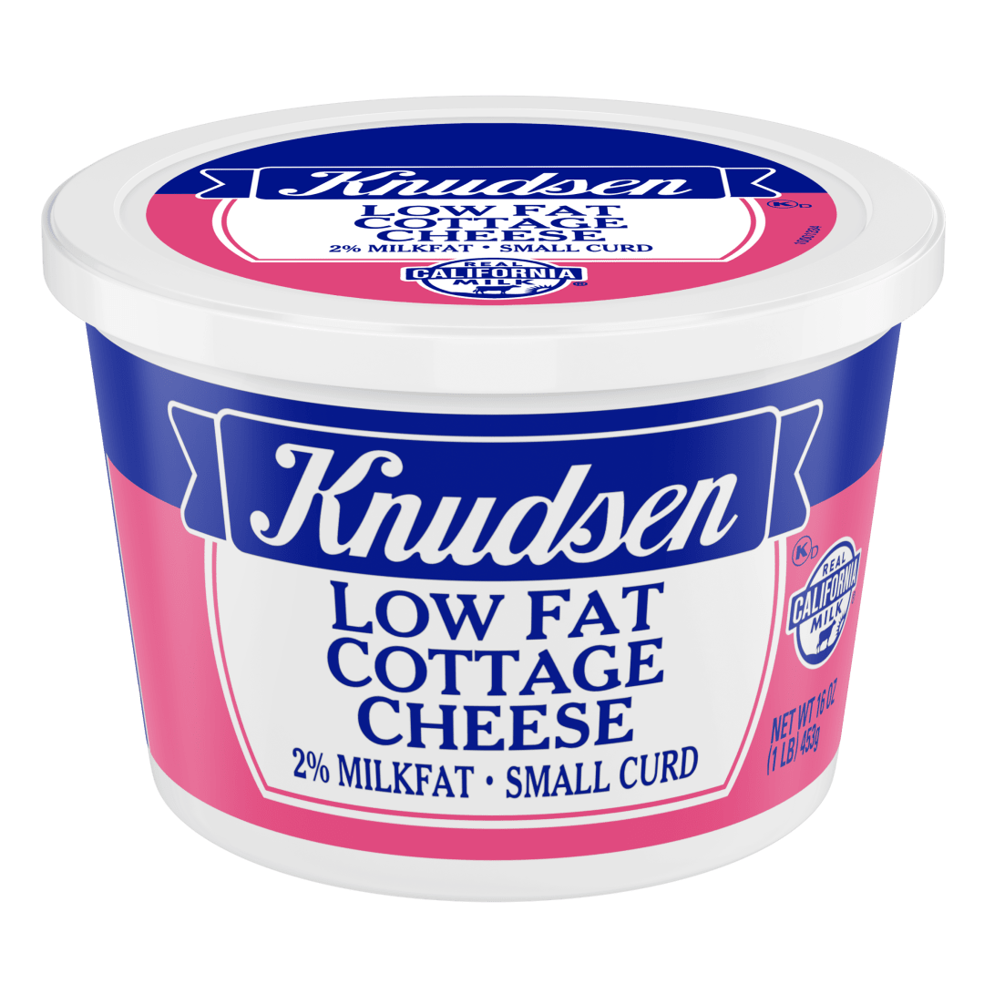 Knudsen's Lowfat Cottage Cheese, 2% Milkfat, Small Curd, 16 oz Tub, 10g of Protein Per Serving