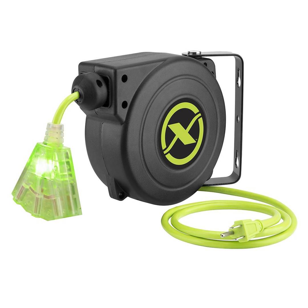 Extension Cord Reel, 25 Foot, Retractable