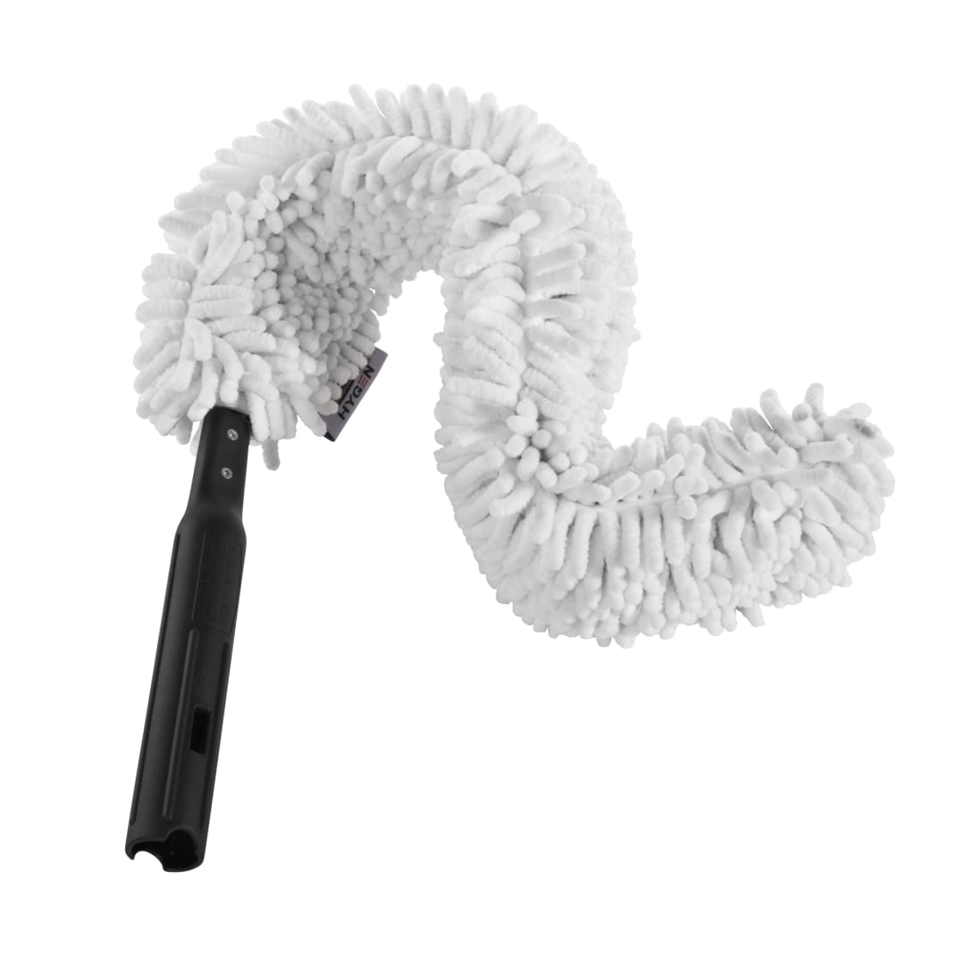 Executive Series™ HYGEN™ Quick Connect Flexi Wand, With Microfiber Dusting Sleeve, White