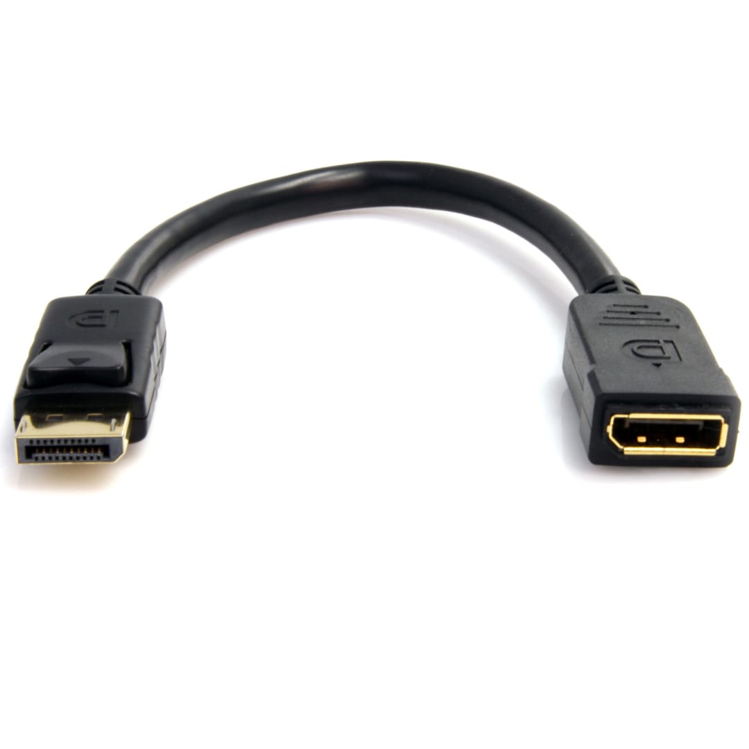 6in DisplayPort Receptacle Protection Cable