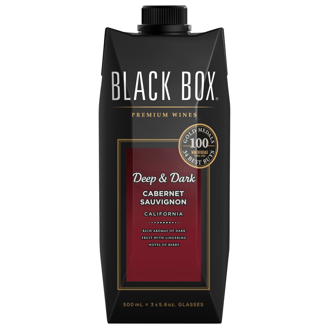 Black Box Deep and Dark Cabernet Sauvignon Red Wine 500ml Tetra