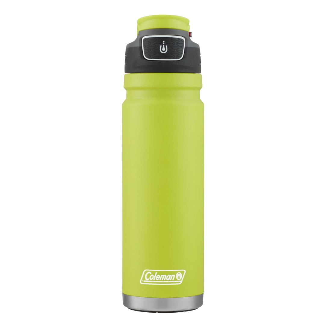 Coleman® FreeFlow AUTOSEAL Stainless Steel Water Bottle, 24 oz (709 mL), Spider Mum Green