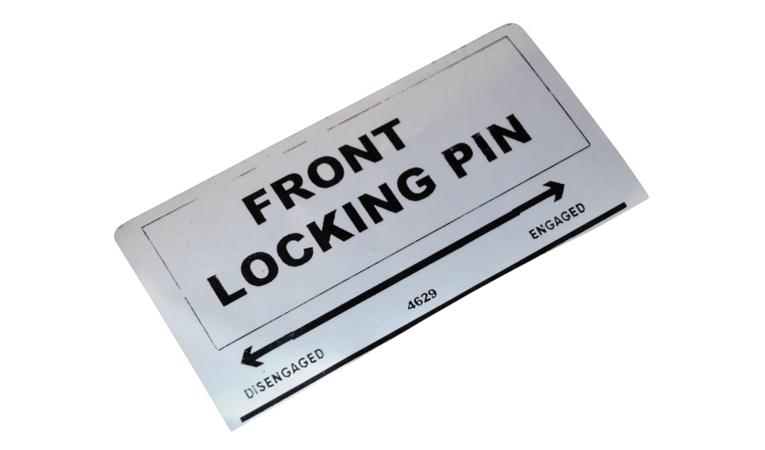 Galbreath™ Decal,"Front Locking Pin"