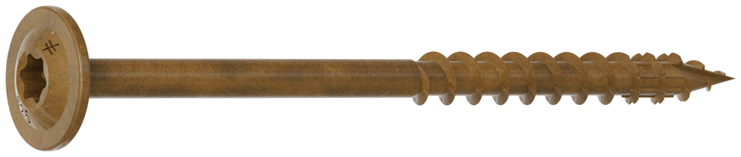 Simpson Strong-Tie CBT08212MB Wafer-Head Construction Screw — #8 x 2-1/2 in. T20, Quik Guard®, Tan (1750-Qty)